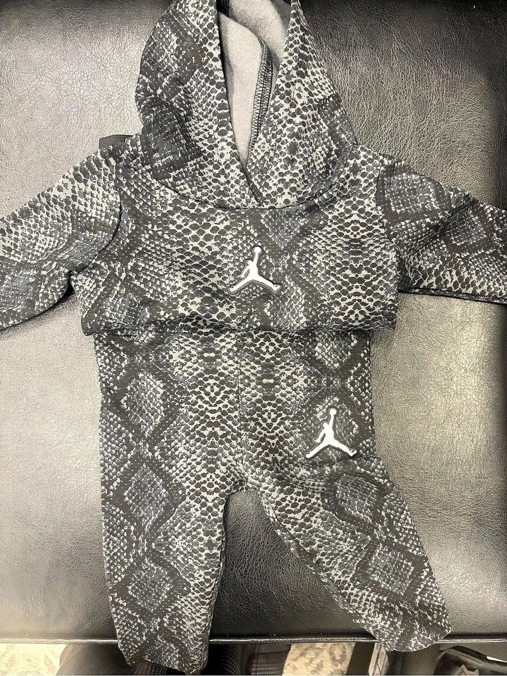 Jordan Infant 2-Piece Snakeskin Print Hoodie and Pants Set Infant Snakeskin